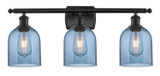 Bathroom Fixtures Three Lights by Innovations ( 405 | 516-3W-BK-G558-6BL Ballston ) 