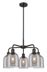 Mid. Chandeliers Glass Down by Innovations ( 405 | 516-5CR-OB-G558-6SM Ballston ) 