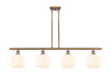 Linear/Island 4 Light + by Innovations ( 405 | 516-4I-BB-G1217-8WV Ballston ) 