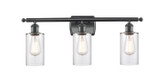Bathroom Fixtures Three Lights by Innovations ( 405 | 516-3W-BK-G802 Ballston ) 