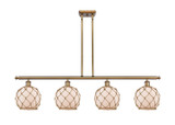 Linear/Island 4 Light + by Innovations ( 405 | 516-4I-BB-G121-8RB-LED Ballston ) 