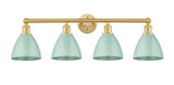 Bathroom Fixtures Four Lights by Innovations ( 405 | 616-4W-SG-MBD-75-SF Edison ) 