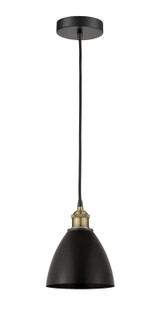 Mini Pendants Metal Shade by Innovations ( 405 | 616-1P-BAB-MBD-75-BK Edison ) 
