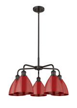 Mid. Chandeliers Metal Shade by Innovations ( 405 | 516-5CR-OB-MBD-75-RD Ballston ) 