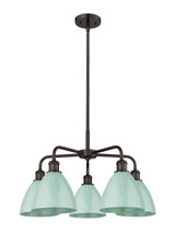 Mid. Chandeliers Glass Down by Innovations ( 405 | 516-5CR-OB-MBD-75-SF Ballston ) 