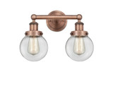 Bathroom Fixtures Two Lights by Innovations ( 405 | 616-2W-AC-G202-6 Edison ) 