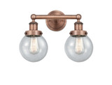 Bathroom Fixtures Two Lights by Innovations ( 405 | 616-2W-AC-G204-6 Edison ) 