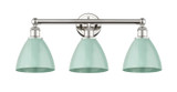 Bathroom Fixtures Three Lights by Innovations ( 405 | 616-3W-PN-MBD-75-SF Edison ) 