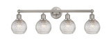 Bathroom Fixtures Four Lights by Innovations ( 405 | 616-4W-SN-G122C-6CL Edison ) 