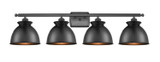 Bathroom Fixtures Four Lights by Innovations ( 405 | 516-4W-BK-M14-BK-LED Ballston ) 