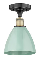Semi-Flush Mts. Glass Down by Innovations ( 405 | 616-1F-BAB-MBD-75-SF Edison ) 