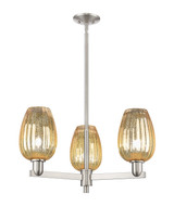 Mid. Chandeliers Glass Up by Innovations ( 405 | 716-3CR-SN-G457-6ME Arcadia ) 