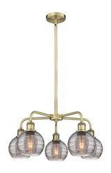 Mid. Chandeliers Glass Down by Innovations ( 405 | 516-5CR-AB-G1213-6SM Ballston ) 
