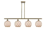 Linear/Island 4 Light + by Innovations ( 405 | 516-4I-AB-G121-8RB Ballston ) 