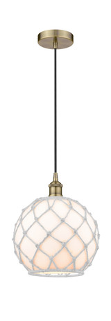 Mini Pendants Glass Down by Innovations ( 405 | 616-1P-AB-G121-10RW Edison ) 