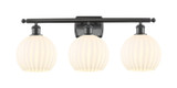 Bathroom Fixtures Three Lights by Innovations ( 405 | 516-3W-OB-G1217-8WV Ballston ) 