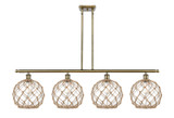 Linear/Island 4 Light + by Innovations ( 405 | 516-4I-AB-G122-10RB-LED Ballston ) 