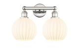 Bathroom Fixtures Two Lights by Innovations ( 405 | 616-2W-PN-G1217-8WV Edison ) 