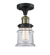 Semi-Flush Mts. Glass Down by Innovations ( 405 | 517-1CH-BAB-G182S-LED Franklin Restoration ) 
