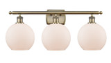 Bathroom Fixtures Three Lights by Innovations ( 405 | 516-3W-AB-G121-8-LED Ballston ) 