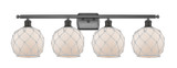 Bathroom Fixtures Four Lights by Innovations ( 405 | 516-4W-OB-G121-8RW Ballston ) 