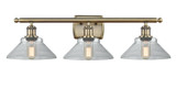 Bathroom Fixtures Three Lights by Innovations ( 405 | 516-3W-AB-G132-LED Ballston ) 
