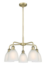 Mid. Chandeliers Glass Down by Innovations ( 405 | 516-5CR-AB-G381 Ballston ) 