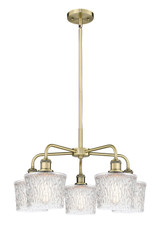 Mid. Chandeliers Glass Down by Innovations ( 405 | 516-5CR-AB-G402 Ballston ) 