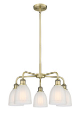 Mid. Chandeliers Glass Down by Innovations ( 405 | 516-5CR-AB-G441 Ballston ) 