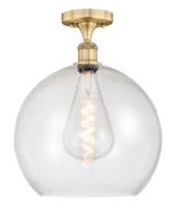 Semi-Flush Mts. Glass Down by Innovations ( 405 | 616-1F-BB-G124-14 Edison ) 