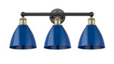 Bathroom Fixtures Three Lights by Innovations ( 405 | 616-3W-BAB-MBD-75-BL Edison ) 