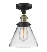 Semi-Flush Mts. Glass Down by Innovations ( 405 | 517-1CH-BAB-G42-LED Franklin Restoration ) 