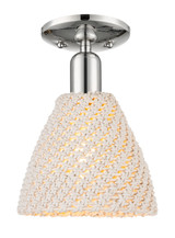 Semi-Flush Mts. Glass Down by Innovations ( 405 | 716-1C-PN-NBD-75-NAT Arcadia ) 