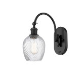 Sconces Single Glass by Innovations ( 405 | 518-1W-BK-G292 Ballston ) 