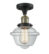 Semi-Flush Mts. Glass Down by Innovations ( 405 | 517-1CH-BAB-G532-LED Franklin Restoration ) 