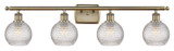 Bathroom Fixtures Four Lights by Innovations ( 405 | 516-4W-AB-G122C-6CL Ballston ) 
