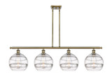 Linear/Island 4 Light + by Innovations ( 405 | 516-4I-AB-G556-10CL Ballston ) 
