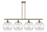 Linear/Island 4 Light + by Innovations ( 405 | 516-4I-AB-G556-12CL Ballston ) 