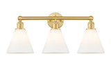 Bathroom Fixtures Three Lights by Innovations ( 405 | 616-3W-SG-GBC-81 Edison ) 