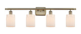 Bathroom Fixtures Four Lights by Innovations ( 405 | 516-4W-AB-G341-LED Ballston ) 