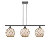 Linear/Island 3 Light Bar by Innovations ( 405 | 516-3I-BK-G121-8RB Ballston ) 