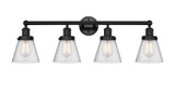 Bathroom Fixtures Four Lights by Innovations ( 405 | 616-4W-BK-G64 Edison ) 
