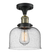 Semi-Flush Mts. Glass Down by Innovations ( 405 | 517-1CH-BAB-G74-LED Franklin Restoration ) 