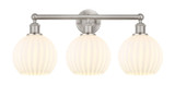 Bathroom Fixtures Three Lights by Innovations ( 405 | 616-3W-SN-G1217-8WV Edison ) 