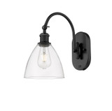 Sconces Single Glass by Innovations ( 405 | 518-1W-BK-GBD-752 Ballston ) 