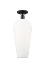 Semi-Flush Mts. Glass Down by Innovations ( 405 | 716-1C-BK-G456-8WH Arcadia ) 