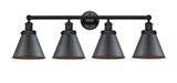 Bathroom Fixtures Four Lights by Innovations ( 405 | 616-4W-BK-M13-BK Franklin Restoration ) 