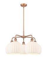 Mid. Chandeliers Glass Down by Innovations ( 405 | 516-5CR-AC-G1217-10WV Ballston ) 
