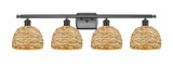 Bathroom Fixtures Four Lights by Innovations ( 405 | 516-4W-OB-RBD-8-NAT Ballston ) 