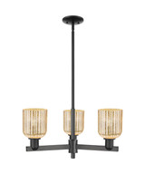 Mid. Chandeliers Glass Up by Innovations ( 405 | 716-3CR-BK-G559-5ME Arcadia ) 